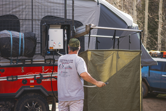 Install A Mini Kitchen & Outdoor Shower